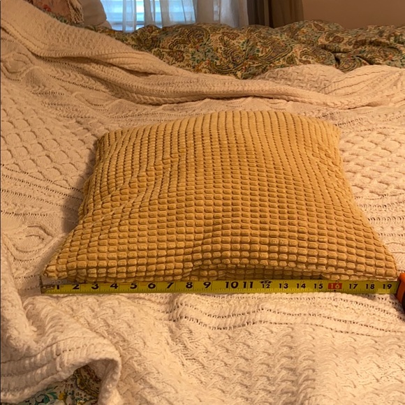 Anthropologie Mustard GULLKLOCKA yellow Pillow LAR - Picture 8 of 11